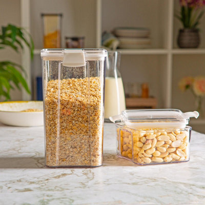 Argon Tableware 3pc Food Storage Containers Set - White Reusable ...