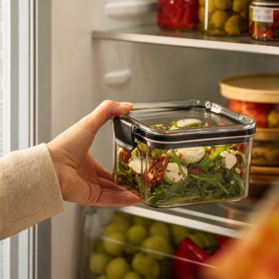 Argon Tableware 460ml Food Storage Containers - 3x Airtight Reusable ...