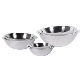 Argon Tableware 6pc Stainless Steel Mixing Bowl Set