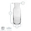 Argon Tableware - Brocca Glass Carafe with Silicone Lid - 1.2 Litre - Clear