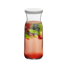 Argon Tableware - Brocca Glass Carafe with Silicone Lid - 700ml - Clear
