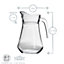 Argon Tableware - Brocca Glass Water Jug - 1.5 Litre - Clear
