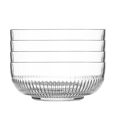 Argon Tableware Campana Glass Serving Bowls Vintage Kitchen Mixing Snack Bowl Dishes 23cm