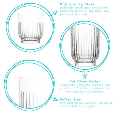 Argon Tableware - Campana Highball Glasses - 395ml - Pack of 12 - Clear