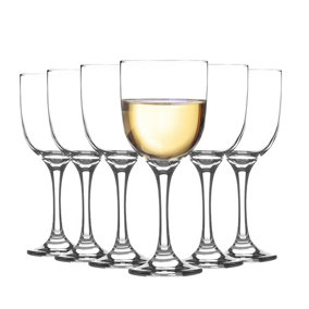 Argon Tableware - Campana White Wine Glasses - 290ml - Pack of 6 - Clear