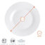 Argon Tableware - Classic Side Plates - 15.5cm - Pack of 6 - White