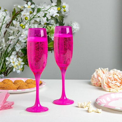 Coloured store champagne flutes