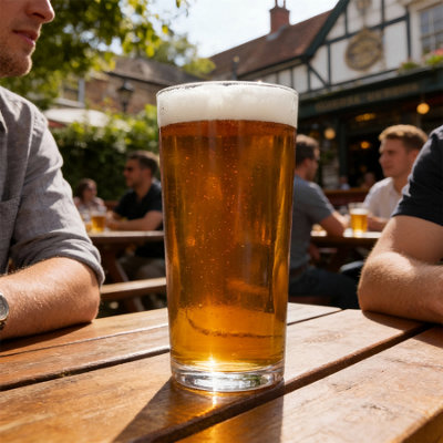 Argon Tableware Conical Toughened Glass Pint Tumblers - 568ml 20oz ...