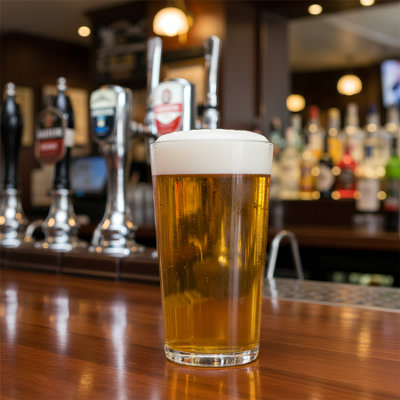Argon Tableware Conical Toughened Glass Pint Tumblers - 568ml 20oz ...