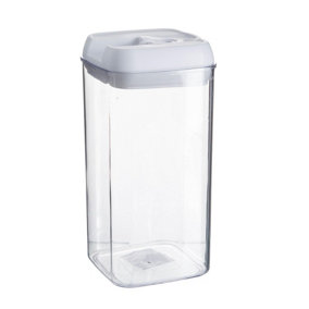 Argon Tableware - Flip Lock Plastic Food Storage Container - 1.2 Litre - White