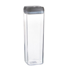 Argon Tableware - Flip Lock Plastic Food Storage Container - 1.9 Litre - Grey