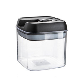 Argon Tableware - Flip Lock Plastic Food Storage Container - 500ml - Black