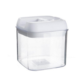 Argon Tableware - Flip Lock Plastic Food Storage Container - 500ml - White
