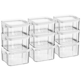 Argon Tableware - Food Storage Containers - 460ml - Pack of 9 - White