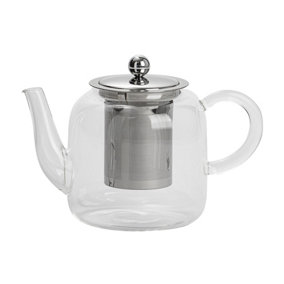 Argon Tableware - Glass Infuser Teapot - 800ml - Clear