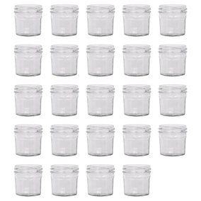 Argon Tableware Glass Jam Jars - 110ml - Pack of 24