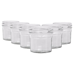 Argon Tableware Glass Jam Jars - 110ml - Pack of 6