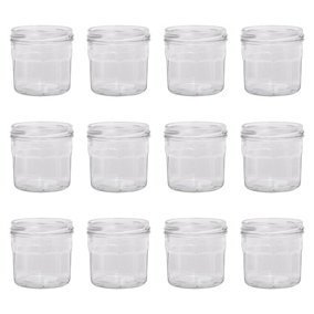 Argon Tableware Glass Jam Jars - 150ml - Pack of 12