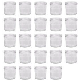 Argon Tableware Glass Jam Jars - 150ml - Pack of 24