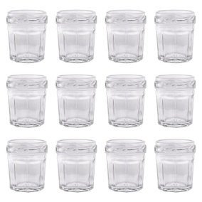 Argon Tableware Glass Jam Jars - 42ml - Pack of 12