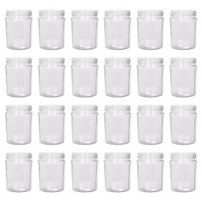 Argon Tableware Glass Jam Jars - 450ml - Pack of 24