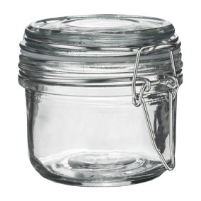 Argon Tableware - Glass Storage Jar - 125ml - Clear Seal