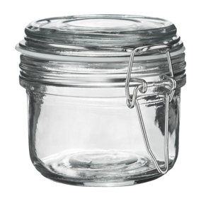 Argon Tableware - Glass Storage Jar - 125ml - White Seal