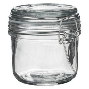 Argon Tableware - Glass Storage Jar - 200ml - Clear Seal