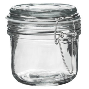 Argon Tableware - Glass Storage Jar - 200ml - White Seal