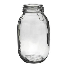Argon Tableware - Glass Storage Jar - 3 Litre - Clear Seal