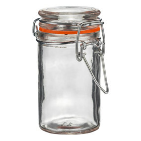 Argon Tableware - Glass Storage Jar - 70ml - Orange Seal