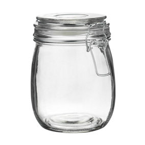 Argon Tableware - Glass Storage Jar - 750ml - Clear Seal