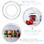 Argon Tableware - Glass Storage Jar Seals - Medium - White - Pack of 6