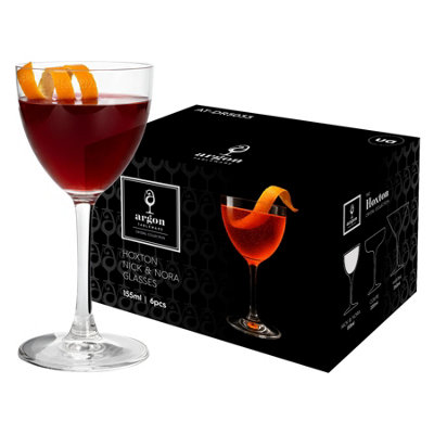 Argon Tableware Hoxton Crystal Nick & Nora Glasses - 155ml - Pack of 48 ...