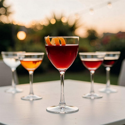 Argon Tableware Hoxton Crystal Nick & Nora Glasses - 155ml - Pack of 6 ...