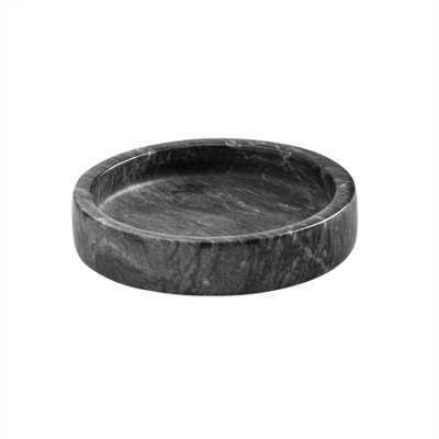 Argon Tableware - Marble Wine Bottle Coaster - 10cm - Black