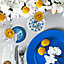Argon Tableware - Metallic Charger Plates Set - 12pc - Blue