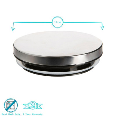 Argon Tableware - Metallic Scandi Storage Jar Lid - 10cm - Silver