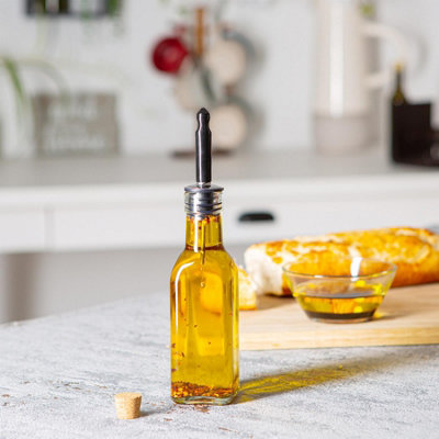 Argon Tableware - Olive Oil Pourer Bottle with Cork Lid - 170ml