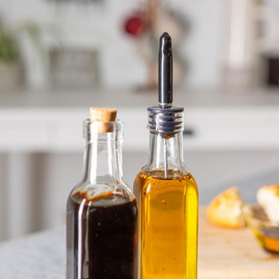 Argon Tableware - Olive Oil Pourer Bottle with Cork Lid - 250ml - 5