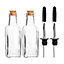 Argon Tableware - Olive Oil Pourer Bottles with Cork Lids - 170ml - Pack of 2