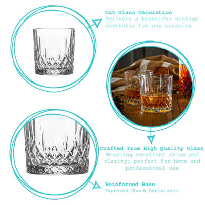Argon Tableware - Prysm Whisky Glasses - 330ml - Pack of 6