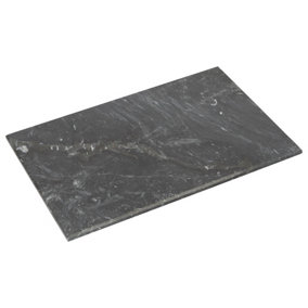 Argon Tableware Rectangle Marble Chopping Board - 30cm x 20cm - Black