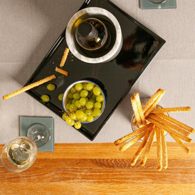 Argon Tableware - Rectangle Serving Tray - 34.5 x 25cm - Black - 7