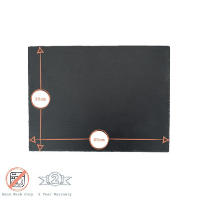Argon Tableware - Rectangle Slate Serving Platter - 40 x 30cm - 3
