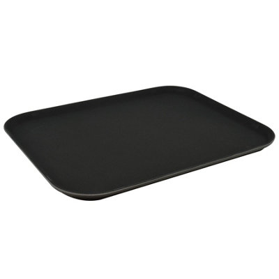 Argon Tableware - Rectangular Non-Slip Serving Tray - 45 x 35cm - Black