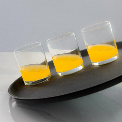 Argon Tableware Rectangular Non-Slip Serving Tray - 45 x 35cm - Black