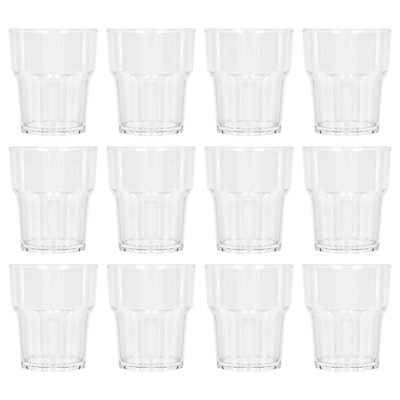 Argon Tableware Reusable Plastic Tumblers - 260ml - Pack of 12