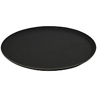 Argon Tableware - Round Non-Slip Serving Tray - 40cm - Black