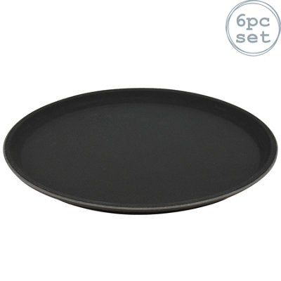 Round dinner clearance trays